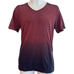 Marc Ecko Mens Medium Reddish Blue Hombre V Neck T Shirt